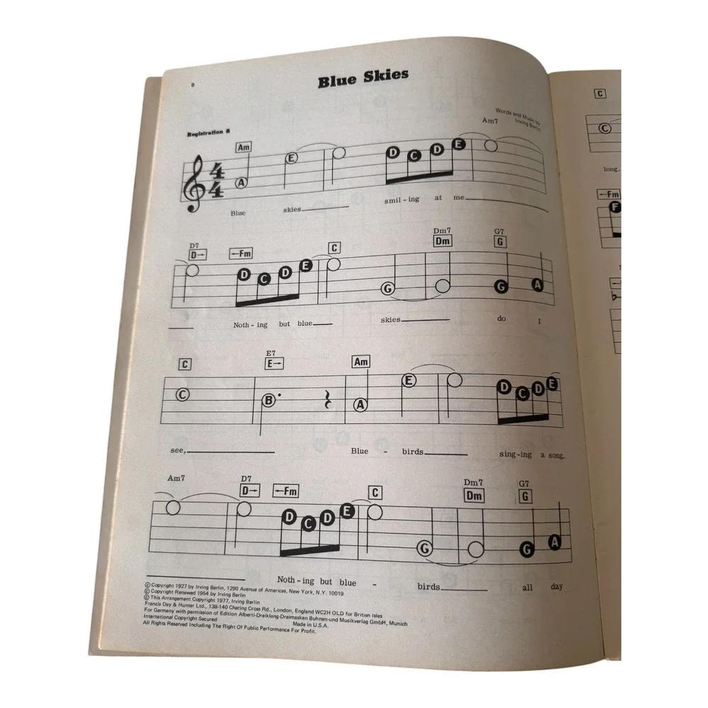 5 E-Z Play Today Music Gershwin Berlin Porter Rodgers Organ Piano Keybrd Guitar